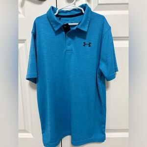 Youth Large Blue Under Armour Polo